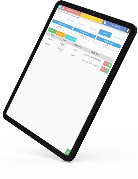 Oto servis takip programı Ödemeler