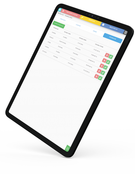 Oto servis takip programı Faturalar