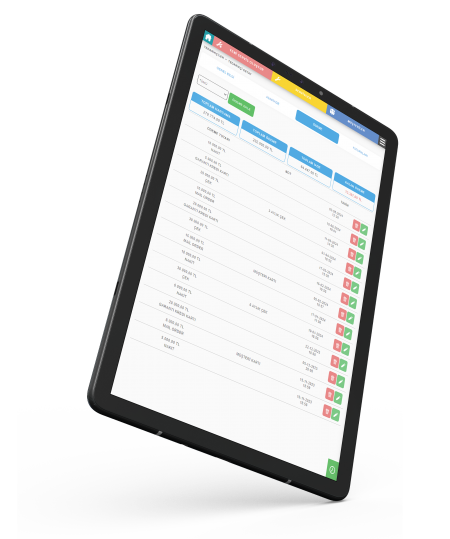 Oto servis takip programı Ödemeler