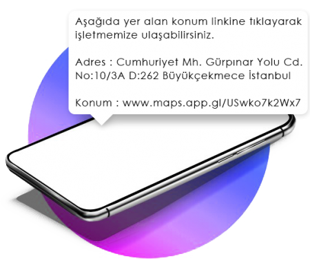 Oto servis takip programı Adres ve Konum SMS'i